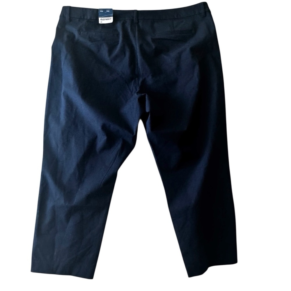 Old Navy NEW High Waisted Pixie 26 Pockets Straight Ankle Pants Stretch Zip Blue - Picture 3 of 16